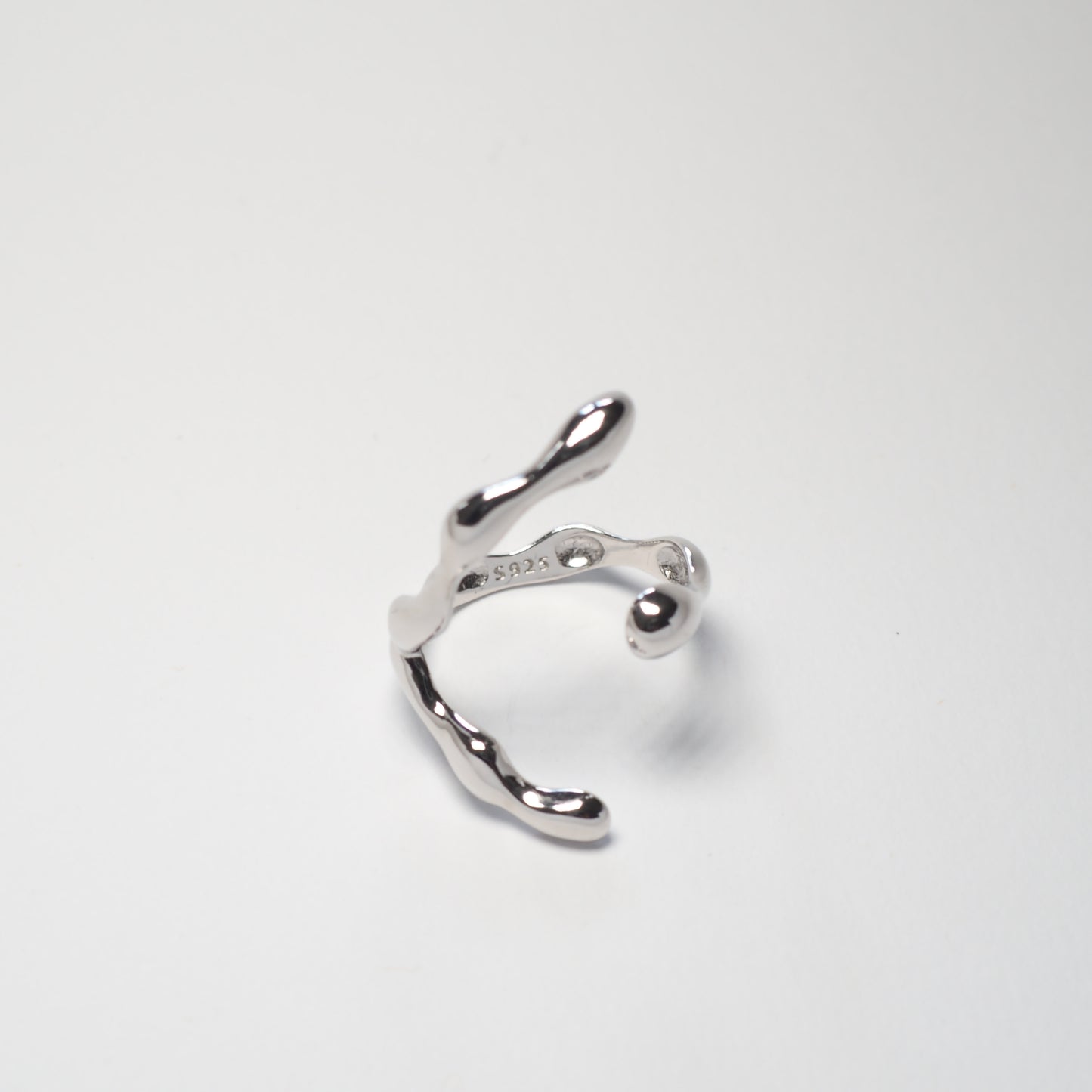 ABSTRACT LIQUID RING | 925 Sterling Silber
