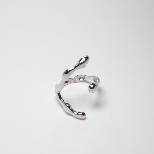 ABSTRACT LIQUID RING | 925 Sterling Silber