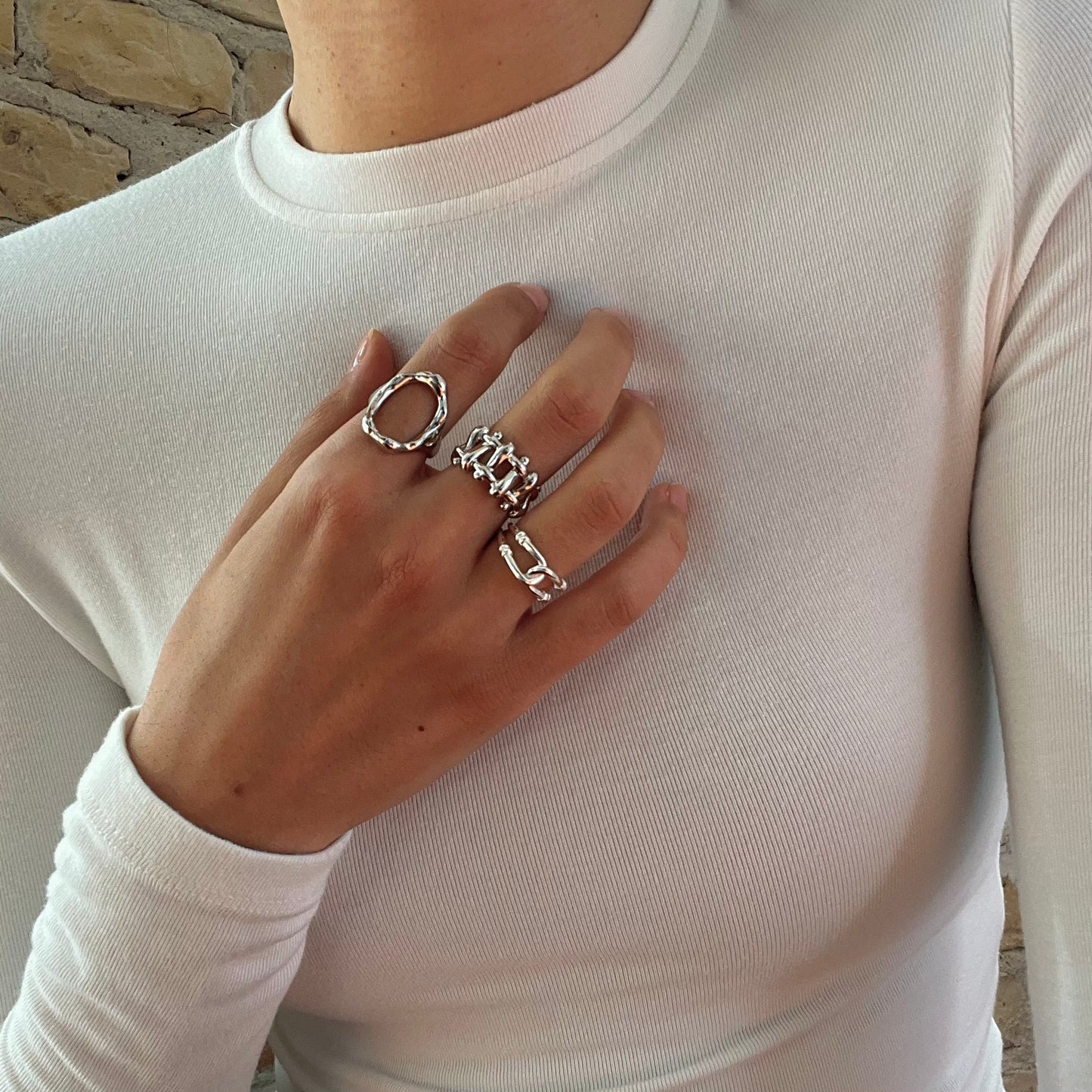 BASKET RING | 925 Sterling Silber