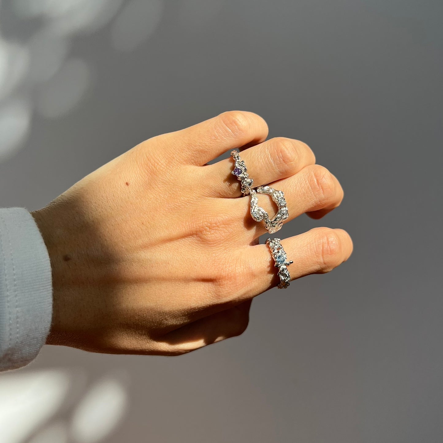 PURPLE LAVA RING | 925 Sterling Silber