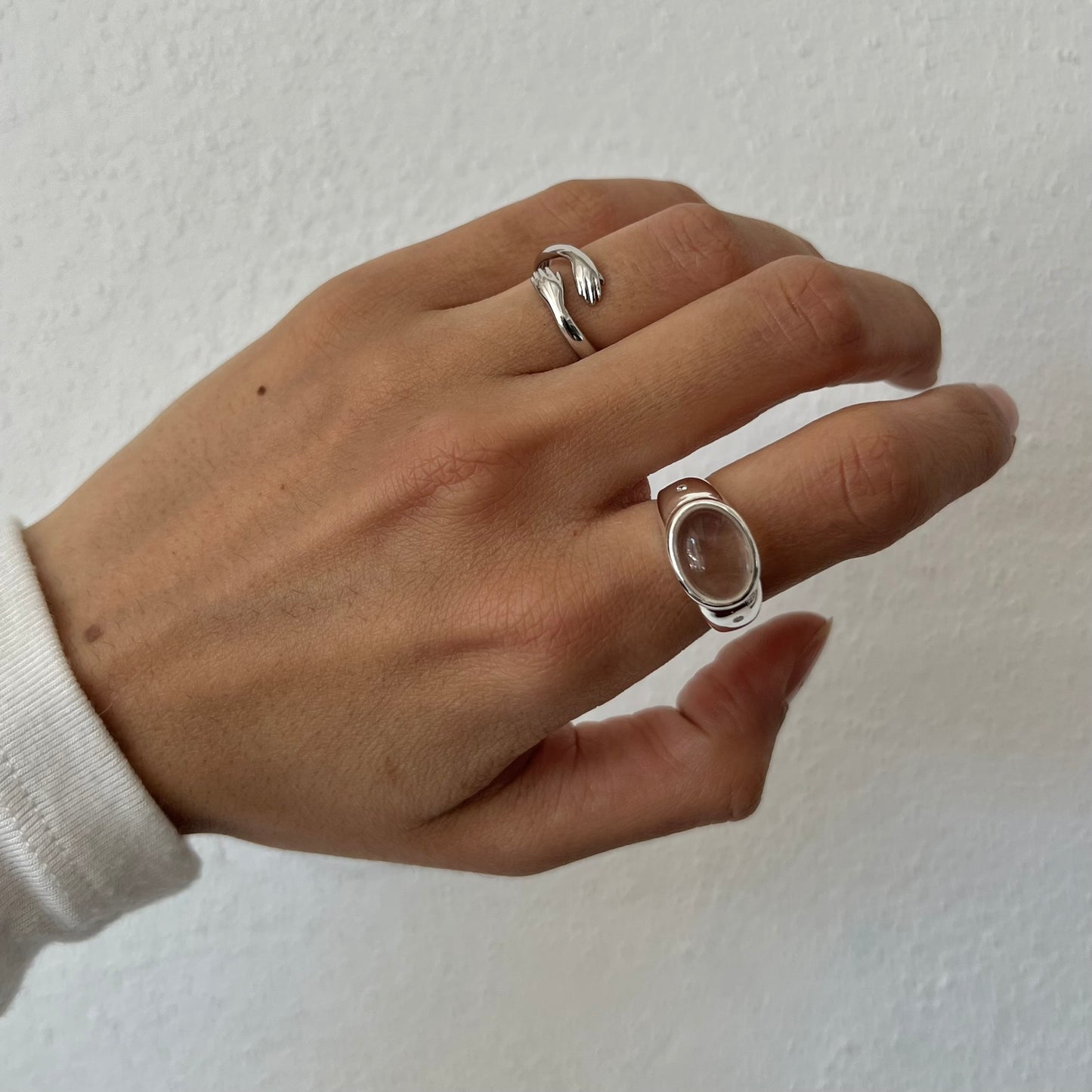 CLEAR RING | 925 Sterling Silber