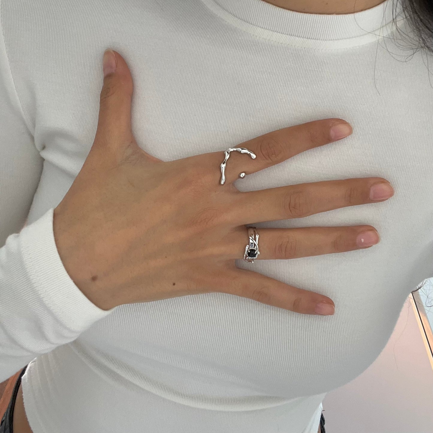 CORE LIQUID RING | 925 Sterling Silber