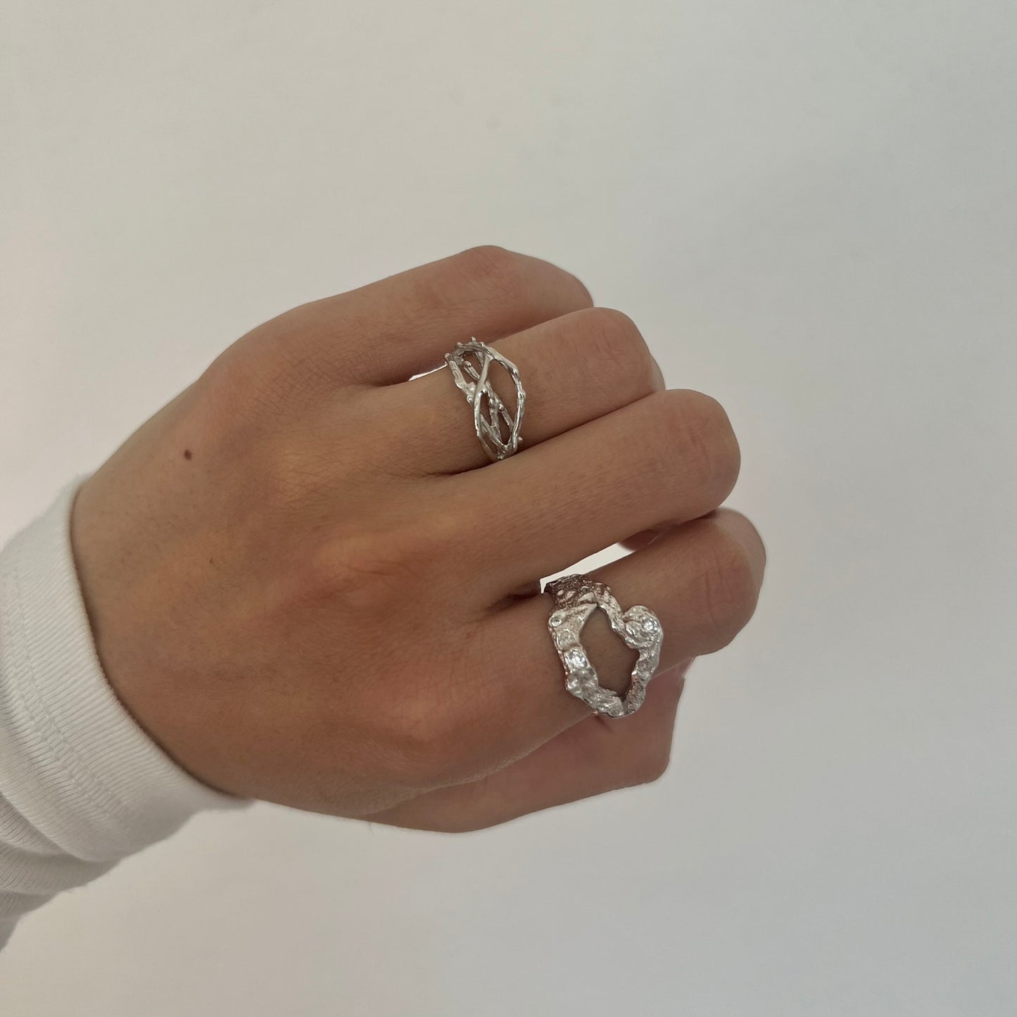 ABSTRACT LAVA RING | 925 Sterling Silber