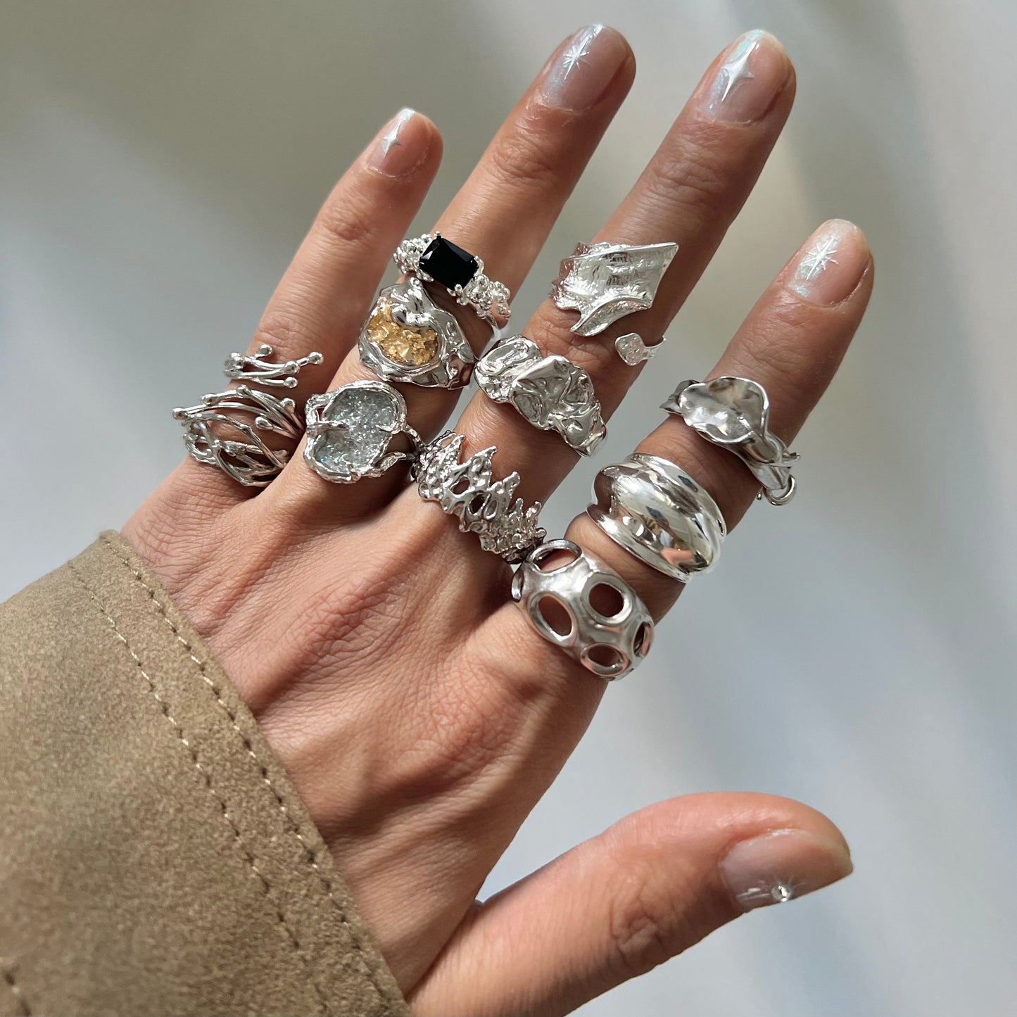 MELTING LAVA RING | 925 Sterling Silber