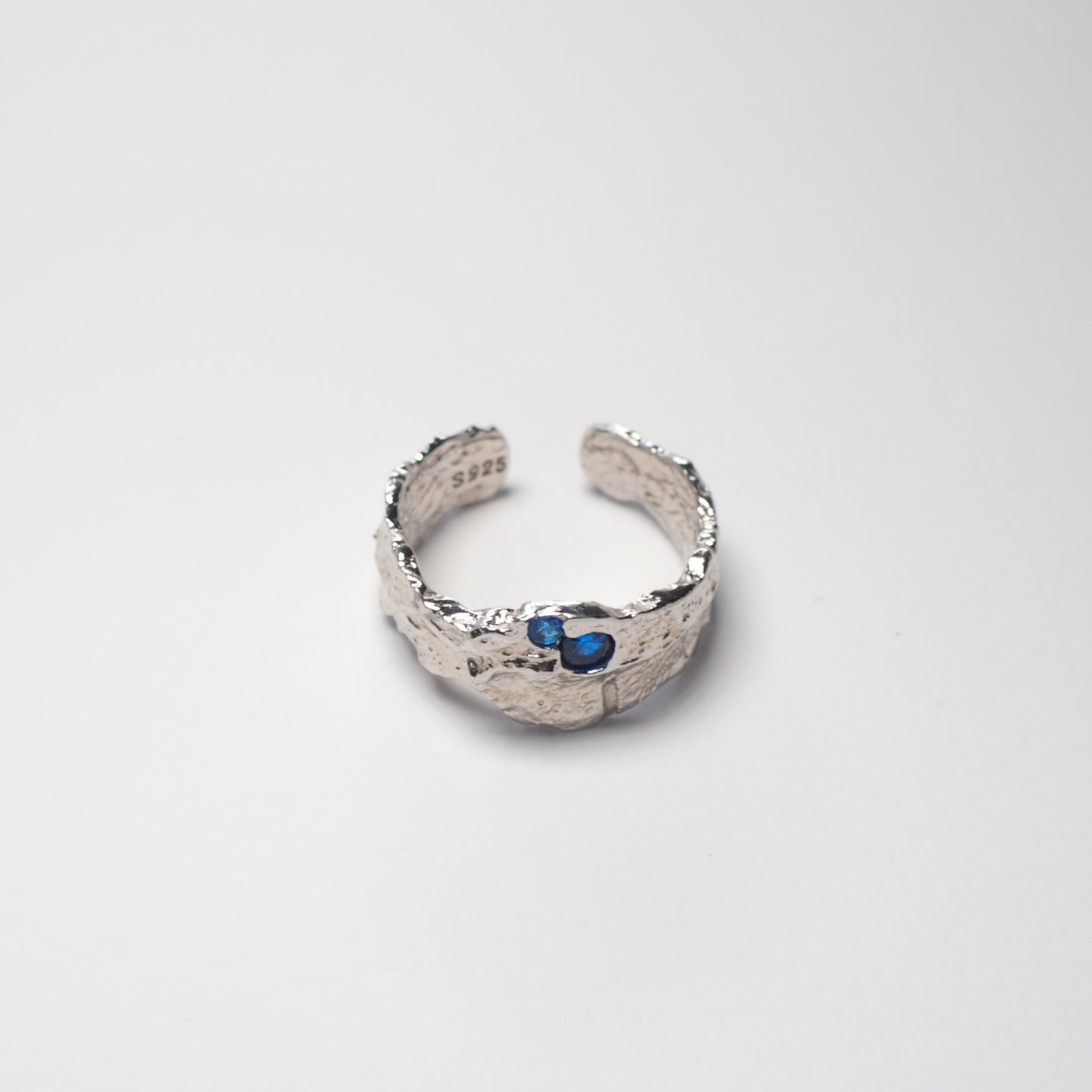 NAVY LAVA RING | 925 Sterling Silber