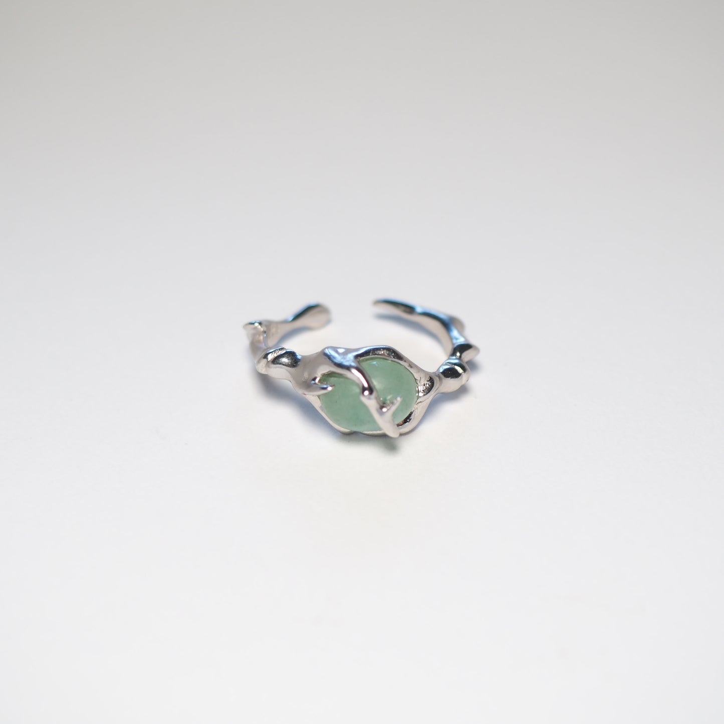 LIQUID JADE RING | 925 Sterling Silber
