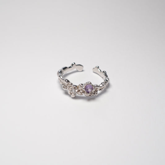 PURPLE LAVA RING | 925 Sterling Silber