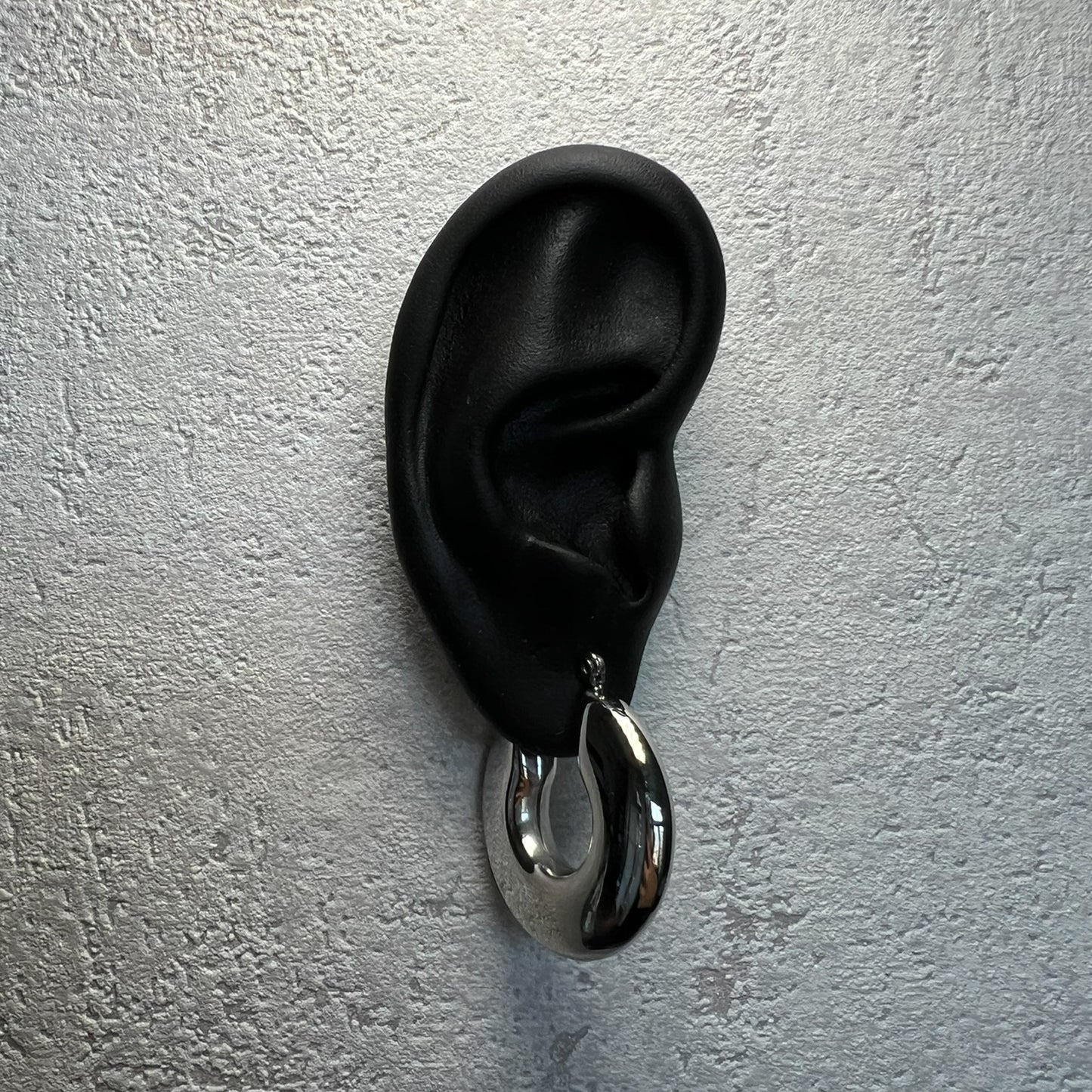 SILBER ELOISE FLAT HOOPS