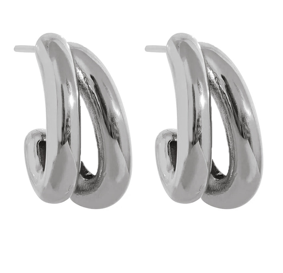 SILBER LIORA DOUBLE OHRRINGE