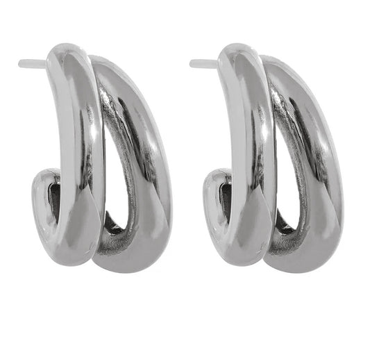 SILBER LIORA DOUBLE OHRRINGE