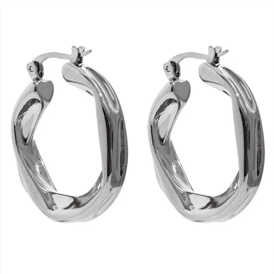 SILBER LANA IRREGULAR HOOPS
