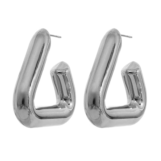 SILBER LYVIA TRIANGLE HOOPS