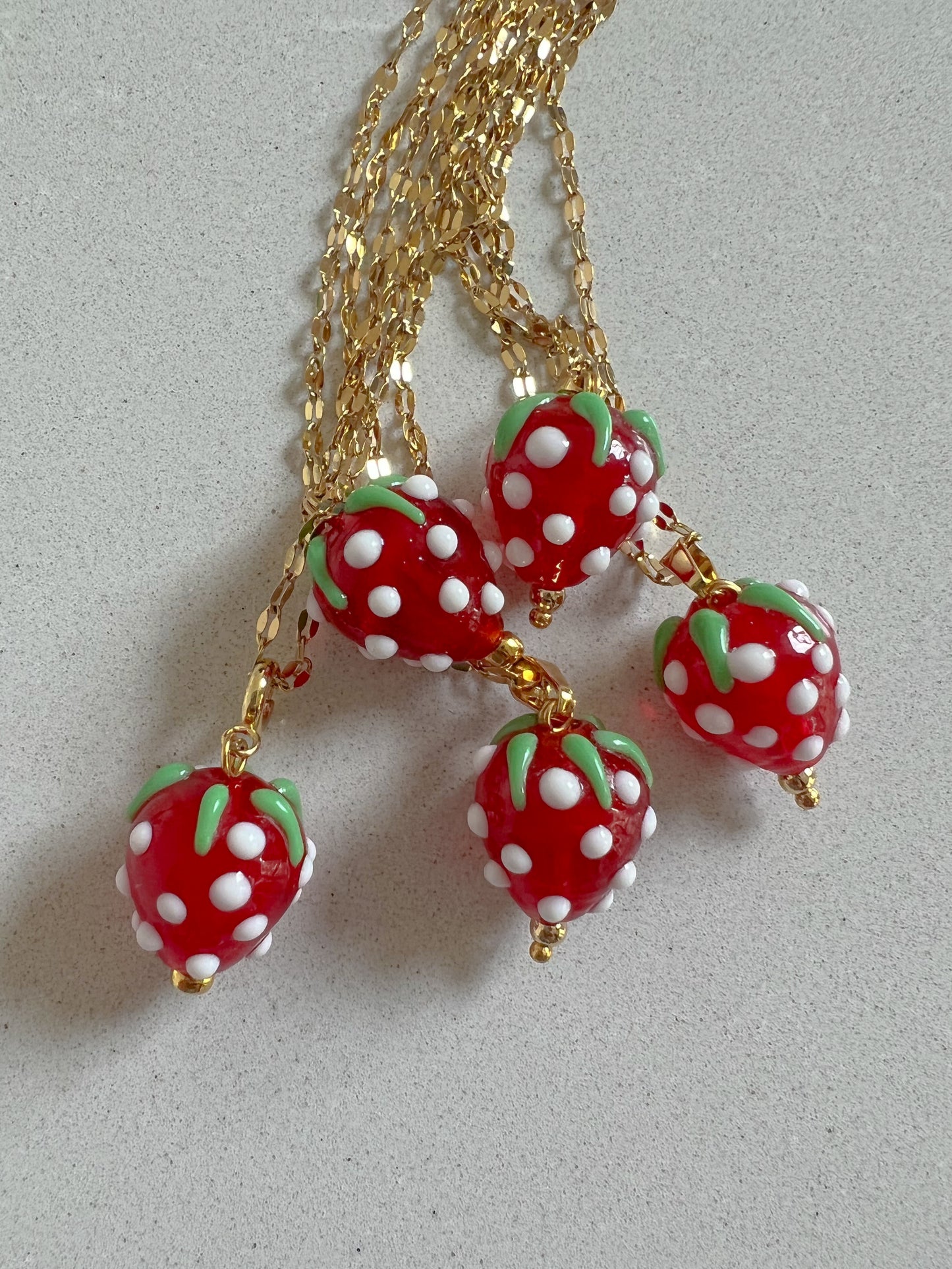 FRUIT BASKET LAMPWORK NECKLACE