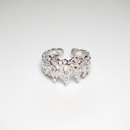 MELTING LAVA RING | 925 Sterling Silber