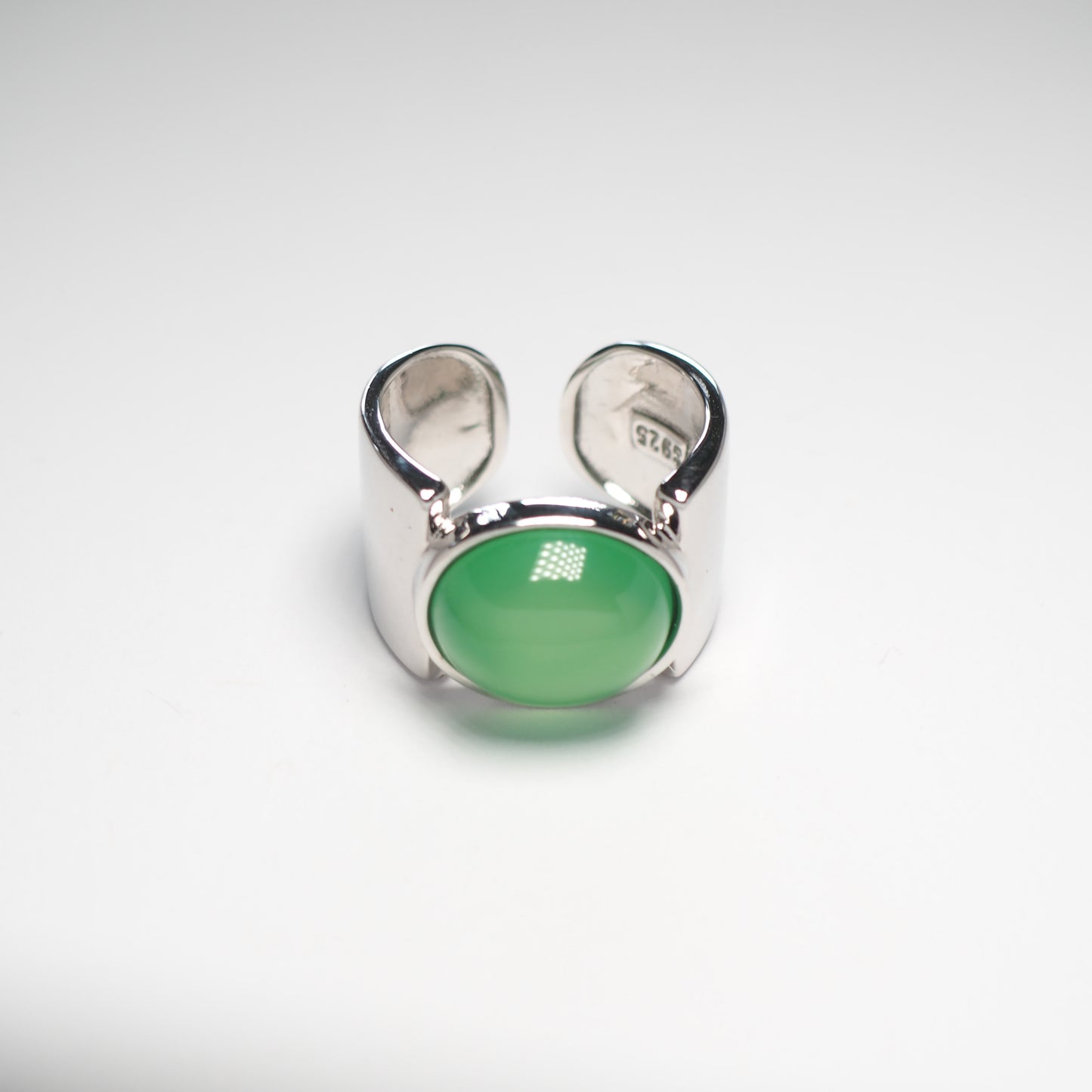 JADE BAND RING | 925 Sterling Silber