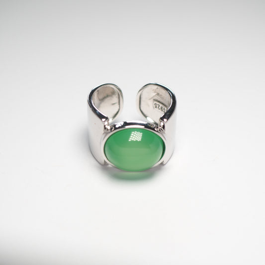JADE BAND RING | 925 Sterling Silber