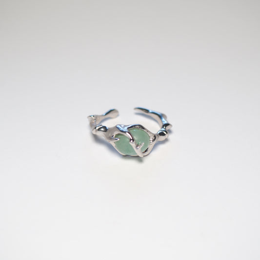 LIQUID JADE RING | 925 Sterling Silber