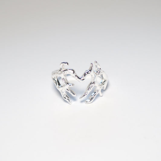 MELTING HEART RING | 925 Sterling Silber