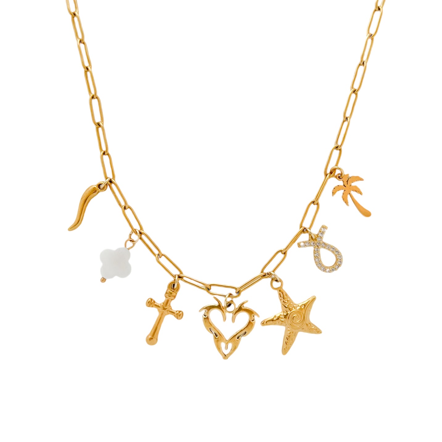 LUCKY CHARM HALSKETTE - LINK KETTE