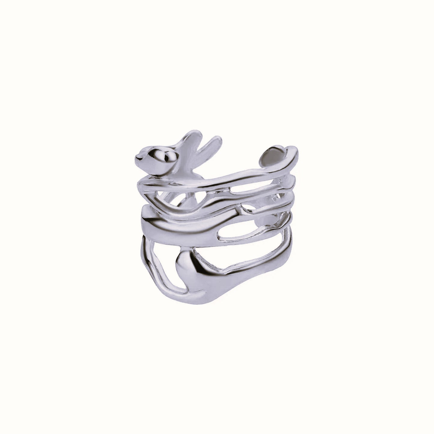 SILBER AURA RING